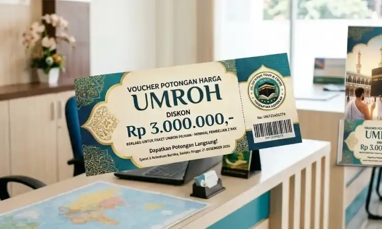 Ingin Mendapatkan Lebih Banyak Jamaah? Ini 5 Ide Voucher Diskon Umroh yang Bisa Ditawarkan! Ingin Mendapatkan Lebih Banyak Jamaah? Ini 5 Ide Voucher Diskon Umroh yang Bisa Ditawarkan!